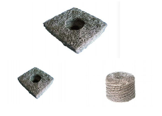 SS304 Knitted Mesh Gasket Filter 40mm 50mm 60mm 80mm for Truck Filtering and Muffler Damping