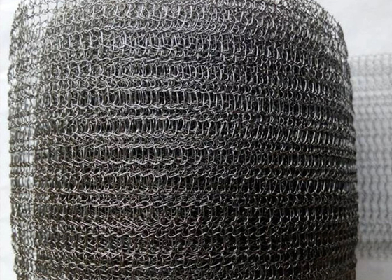 Air Filter Knitted Wire Mesh 0.12mm - 2.5mm Mechanical Exhaust Purification ROHS Certified