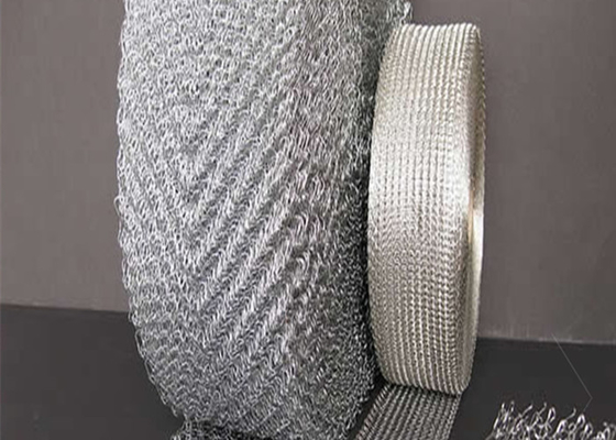 Stainless Steel Knitted Wire Mesh Tape 0.20mm 95% Filter For Catalytic Converter Mesh