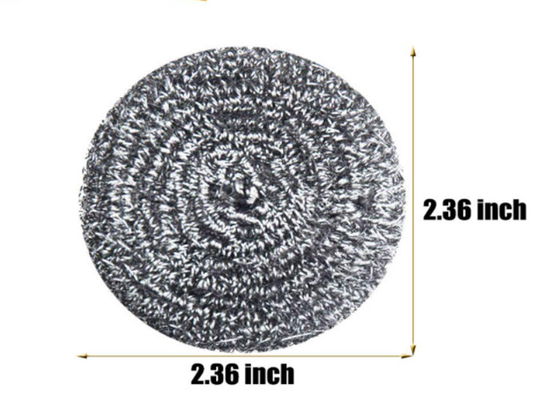 2*6cm 7.5g Stainless Steel Cleaning Ball / Silver Metal Kitchen Scrubber
