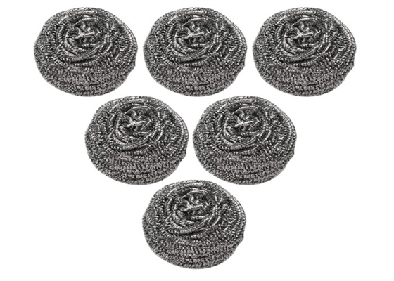 Strong Cleaning Stainless Steel Sponge Scrubber 10g For Plate / Removing Rust