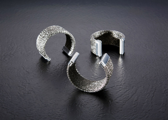 Silver Color 304 Steel Knitted Wire Mesh Gasket For Egr Cooler