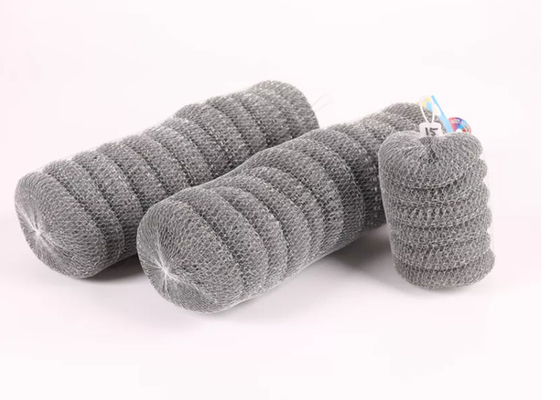 Spiral Scrubber Cleaning 316 Stainless Steel Scouring Ball For Kitchen